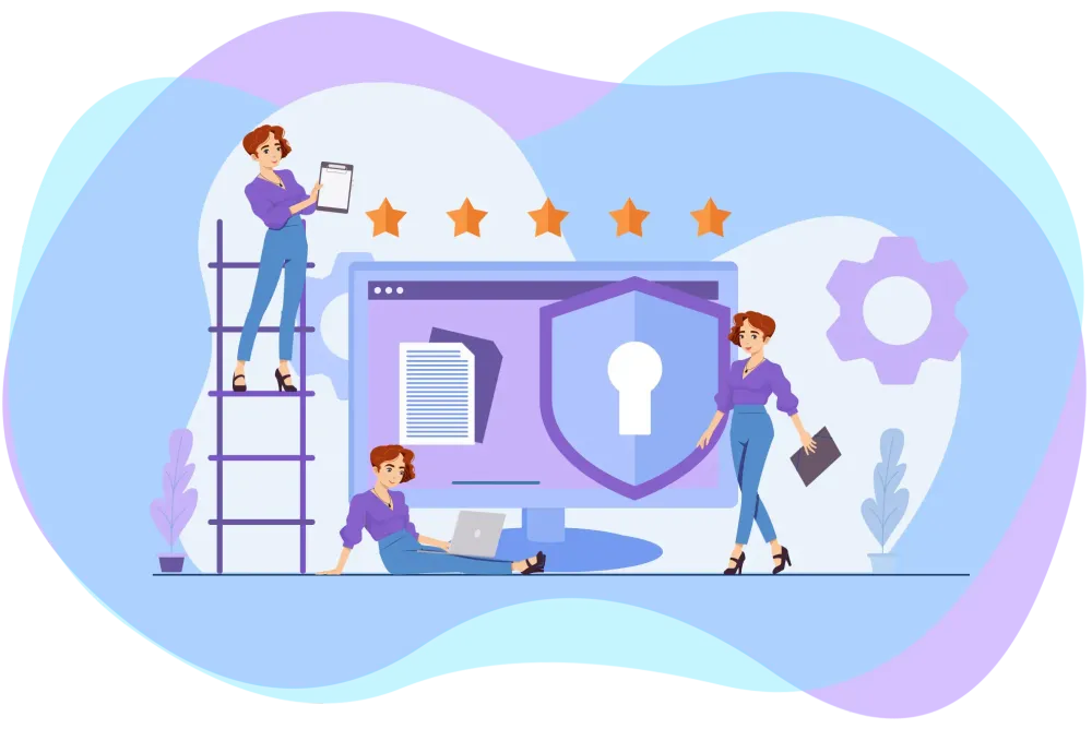 Stilistische Darstellung der technischen und organisatorischen Maßnahmen (TOM) in EMMIE.